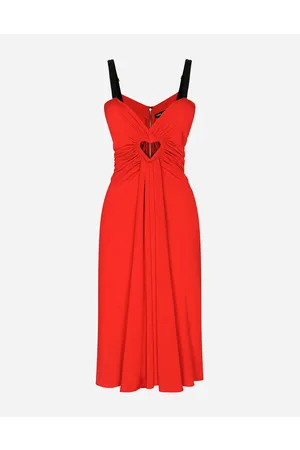 Dolce & Gabbana Women best seller selection - Midi organzine dress with heart