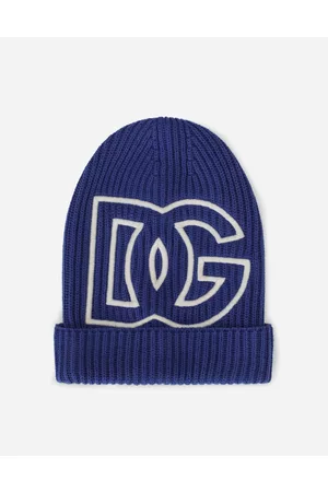 Dolce & Gabbana Children best seller selection - Ribbed knit hat with DG logo embroidery