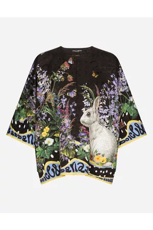 Dolce & Gabbana Women best seller selection - Rabbit-print single-breasted brocade jacket
