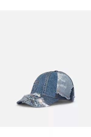 Dolce & Gabbana Hats and Gloves - Denim patchwork baseball cap