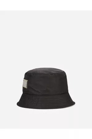 Dolce & Gabbana Hats and Gloves - Nylon bucket hat with branded plate