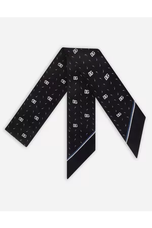 Dolce & Gabbana Scarves and Silks - Cotton scarf with polka-dot print