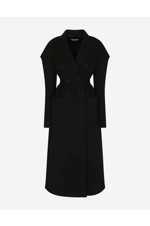 Dolce & Gabbana Coats and Jackets - Double-breasted technical jersey coat