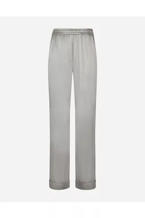 Dolce & Gabbana Trousers and Shorts - Satin pajama pants with piping