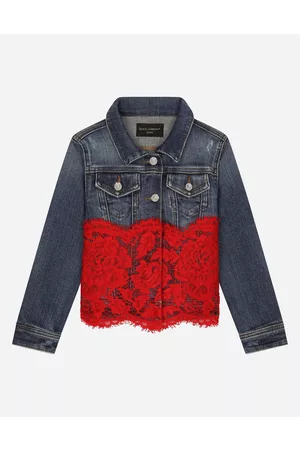 Dolce & Gabbana Coats and Jackets - Denim jacket with lace insert