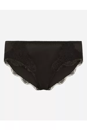 Dolce & Gabbana Underwear - Satin briefs with lace detailing