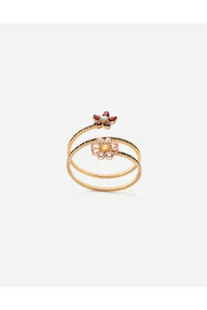 Dolce & Gabbana Bracelets - Spring yellow bracelet with floral decorations