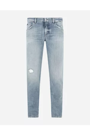 Dolce & Gabbana Men best seller selection - Light blue skinny stretch jeans
