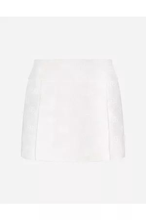 Dolce & Gabbana Skirts - Jacquard miniskirt with all-over DG logo