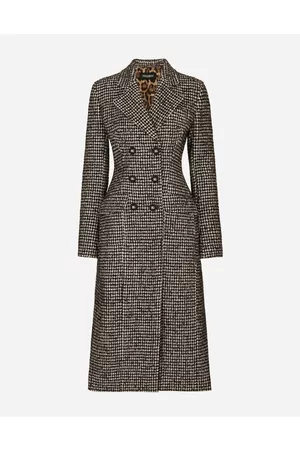 Dolce & Gabbana Coats and Jackets - Double-breasted houndstooth coat