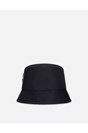 Dolce & Gabbana Hats and Gloves - Nylon bucket hat with branded plate