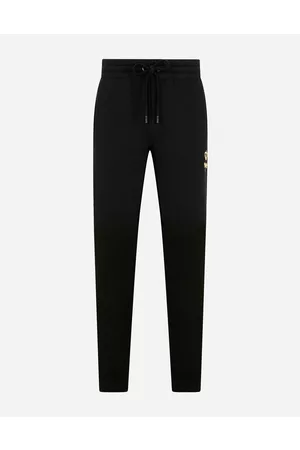 Dolce & Gabbana Trousers and Shorts - Jersey jogging pants with embroidery