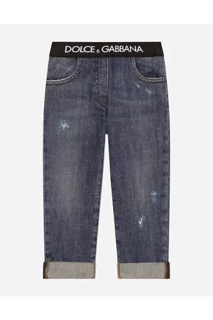 Dolce & Gabbana Trousers and Skirts - Stretch denim jeans with branded elastic