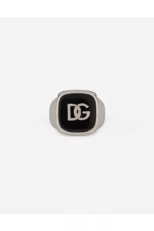 Dolce & Gabbana Bijoux - Ring with enameled accent and DG logo