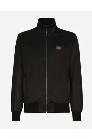 Dolce & Gabbana Sweatshirts - Technical jersey sweatshirt with branded tag