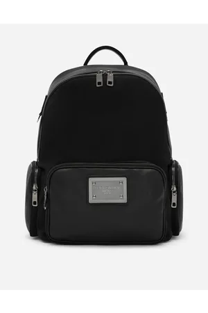 Dolce & Gabbana Backpacks and Fanny Packs - Grainy calfskin and nylon backpack