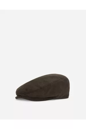 Dolce & Gabbana Hats and Gloves - Cotton terrycloth flat cap with logo tag
