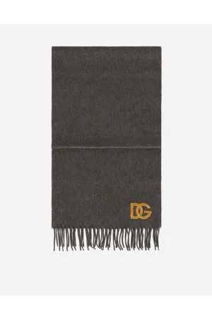 Dolce & Gabbana Scarves and Silks - Cashmere scarf with DG embroidery