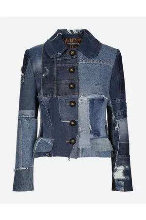 Dolce & Gabbana Denim - Single-breasted denim patchwork jacket