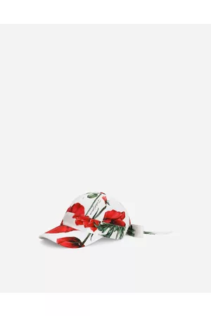 Dolce & Gabbana Children best seller selection - Poppy-print poplin hat with visor