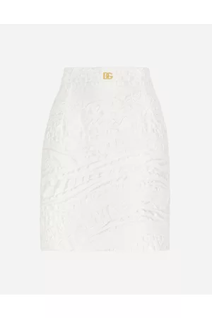 Dolce & Gabbana Skirts - Short brocade skirt with DG logo
