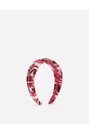 Dolce & Gabbana Accessories - Majolica-print satin hair band