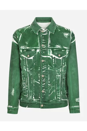 Dolce & Gabbana Coats and Jackets - Overdyed stretch denim jacket