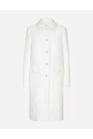 Dolce & Gabbana Coats and Jackets - Brocade coat with DG buttons
