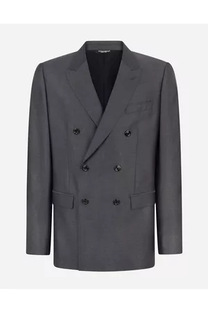 Dolce & Gabbana Men best seller selection - Double-breasted wool and silk Martini-fit suit