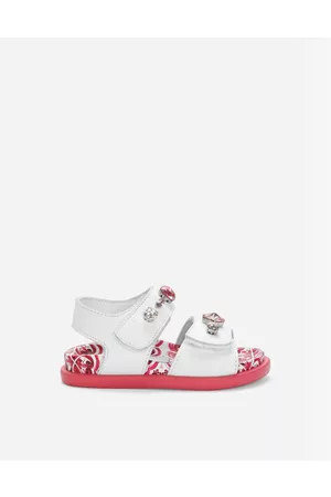 Dolce & Gabbana Shoes (24-38) - Patent leather sandals with embellishment