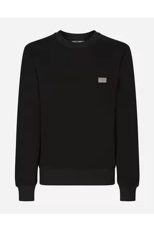 Dolce & Gabbana Sweatshirts - Jersey sweatshirt with branded tag