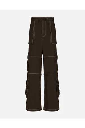 Dolce & Gabbana Trousers and Shorts - Multi-pocket cotton cargo jogging pants
