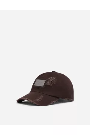 Dolce & Gabbana Hats and Gloves - Cotton baseball cap with logo tag