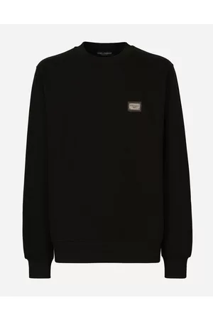 Dolce & Gabbana Sweatshirts - Jersey sweatshirt with branded tag