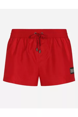 Dolce & Gabbana Collection - Short swim trunks with branded tag