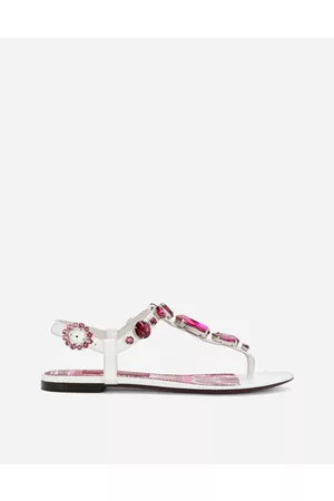 Dolce & Gabbana Flat - Patent leather thong sandals