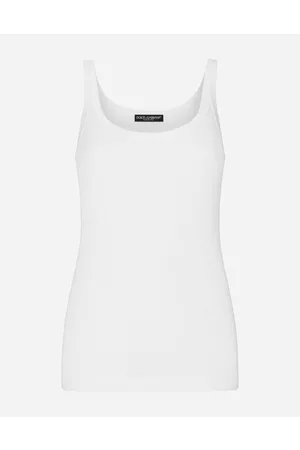 Dolce & Gabbana T-Shirts and Sweatshirts - Fine-rib cotton singlet