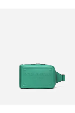 Dolce & Gabbana Backpacks and Fanny Packs - Calfskin belt bag with raised logo