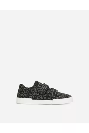 Dolce & Gabbana Shoes (24-38) - Portofino Vintage sneakers in printed nylon