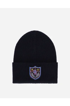 Dolce & Gabbana Accessories - Knit hat with crest patch