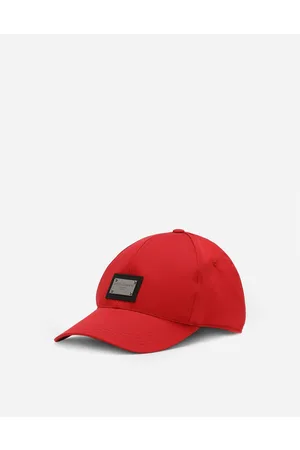 Dolce & Gabbana Hats and Gloves - Cotton baseball cap with logo tag