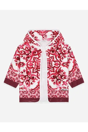 Dolce & Gabbana Beachwear - Majolica-print terrycloth bathrobe