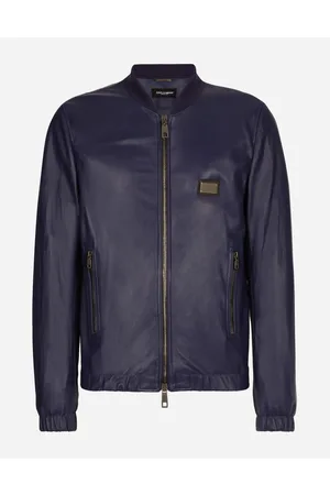 Dolce & Gabbana Coats and Jackets - Leather jacket with branded tag