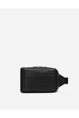 Dolce & Gabbana Backpacks and Fanny Packs - Calfskin belt bag with raised logo
