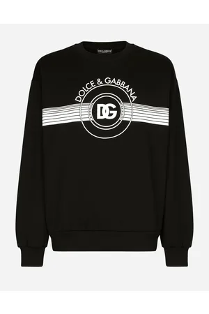 Dolce & Gabbana Sweatshirts - Jersey sweatshirt with DG logo print