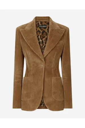 Dolce & Gabbana Blazers - Single-breasted corduroy Turlington jacket