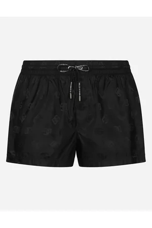 Dolce & Gabbana Collection - Short swim trunks with jacquard DG Monogram