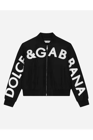 Dolce & Gabbana Coats and Jackets - Canvas bomber jacket with logo embroidery