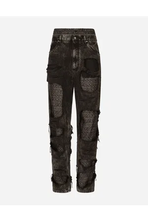 Dolce & Gabbana Collection - Straight-leg jeans with silk twill interior