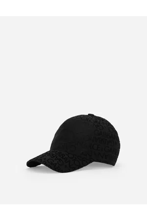 Dolce & Gabbana Hats and Gloves - Cotton baseball cap with flocked logo